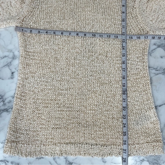 J. Crew Montauk Relaxed Open Knit Sweater CJ458 Cream Size Small - Picture 7 of 12